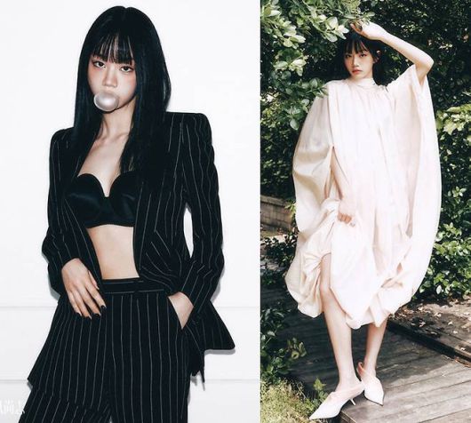 혜리가 풍선껌 하나로도 화보를 완성했다.사진= 매거진 ‘F 풍상지’