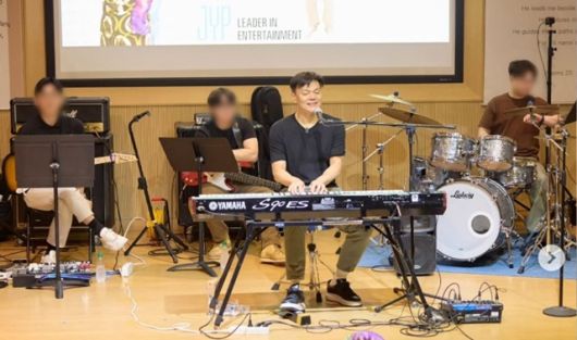 유치원 ‘커리어 위크’에 참석한 박진영. 사진l박진영 SNS 캡처