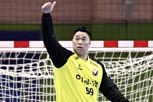 사진 베스트 7 골키퍼에 선정된 하남시청 박재용, 사진 제공=한국핸드볼연맹