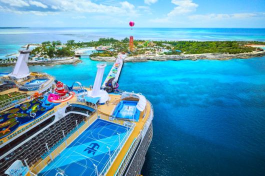 계류식 헬륨기구에서 내려다 본 코코케이섬 전경 / 사진=김혜성 여행+ 기자