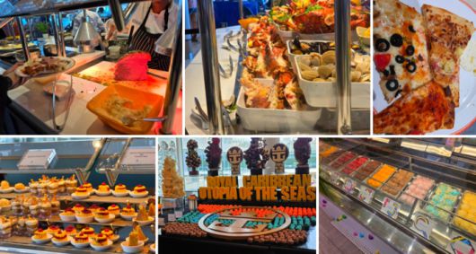 랍스타, 피자, 후식 등 다양하고 질 좋은 음식을 크루즈 내에서 맛볼 수 있다 / 사진=김혜성 여행+ 기자