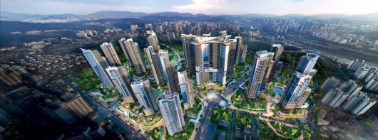 경기도 구리시 수택동 재개발 사업지 조감도. 현대건설