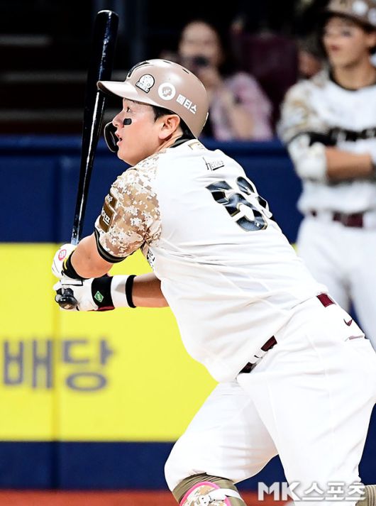 최주환은 24일 고척 KIA전에서 맹타를 휘둘렀다. 사진(고척 서울)=김영구 기자