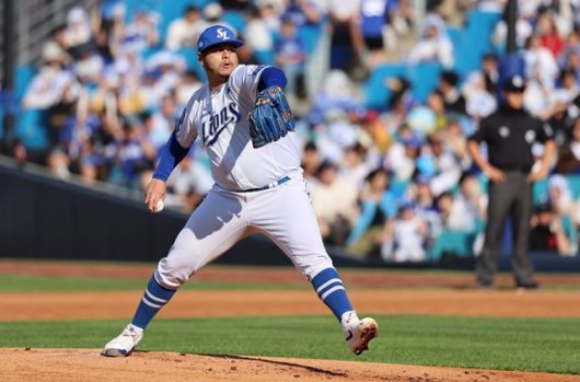 올해 삼성의 에이스 역할을 잘 해내고 있는 후라도. 사진=삼성 제공