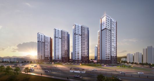 ‘고덕 자연앤 하우스디(자연& hausD)’ 투시도. [사진 출처 = 대보건설]