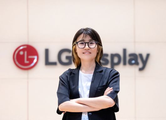 장지향 연구원이 서울 강서구 LG사이언스파크 연구동에서 매일경제와 인터뷰하고 있다. 사진 = LG디스플레이]