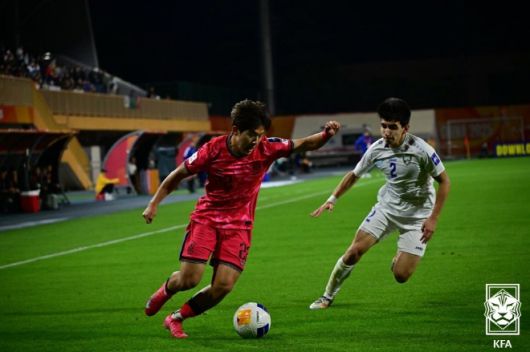 윤도영(사진 왼쪽). 사진=대한축구협회