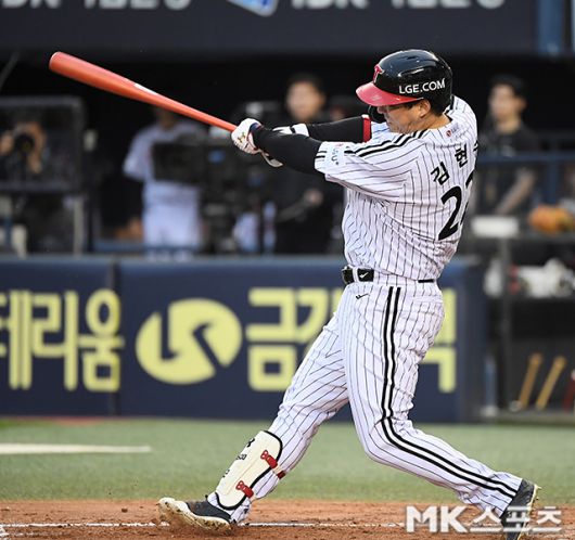 김현수는 29일 잠실 KIA전에서 분전했다. 사진=천정환 기자