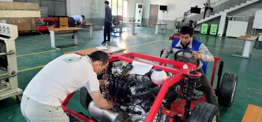 6월 3일 코이카의 지원으로 우즈베키스탄에서 최초로 실시된 국가기술자격 검정시험 실기시험 현장. [사진=한국국제협력단]