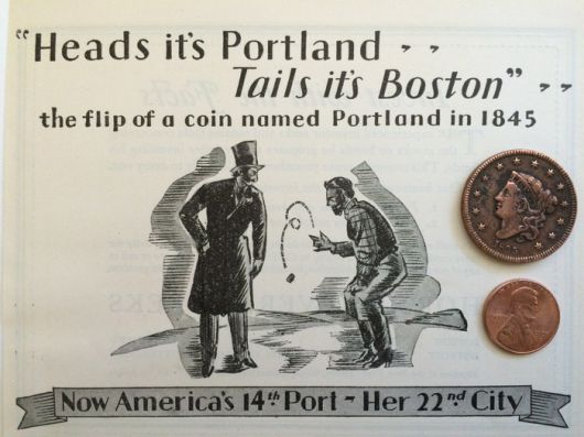 코인플랍으로 결정된 포틀랜드 지명
