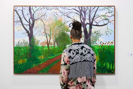 올해 최고가로 거래된 데이비드 호크니의 <11월 중순 터널>(2006)  ©Art Basel