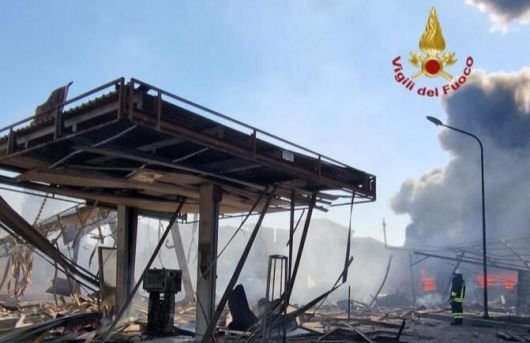 로마에서 주유소가 폭발에 다수의 부상자가 발생했다. [사진출처 = 연합뉴스]