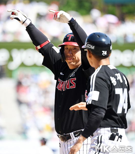 김현수는 5일 대구 삼성전에서 적시타로 타점을 올렸다. 사진=천정환 기자