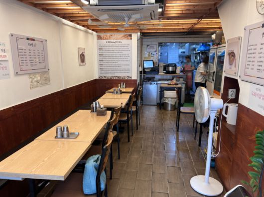 용리단길 인근 식당. [박성렬 인턴기자]