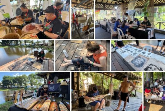 RWMF 축제장에서 각종 체험을 즐기고 있는 관광객 / 사진=홍지연 여행+ 기자