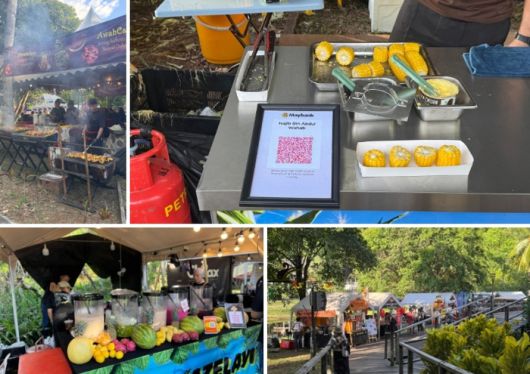 축제장에 차려진 각종 먹거리 부스 / 사진=홍지연 여행+ 기자