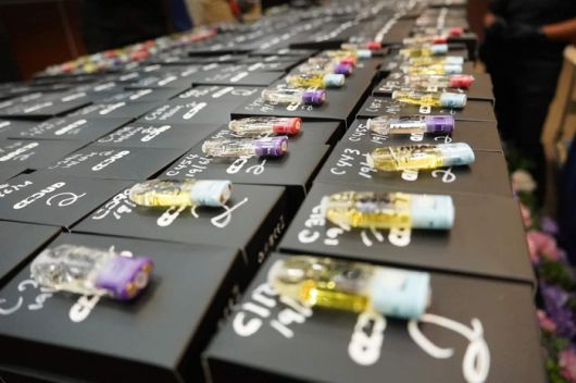 말레이시아 현지 당국 브리핑시 제시된 마약거래 증거물. [사진제공=국가정보원]