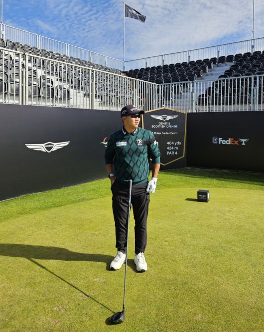 제네시스 스코티시 오픈 선전을 다짐한 김홍택. 김홍택