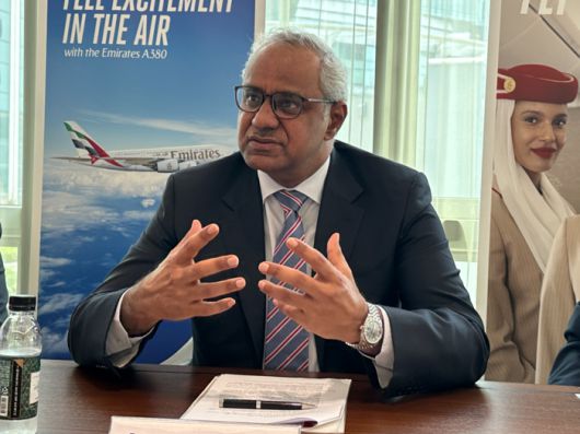나빌 술탄 에미레이트 항공 여객영업 및 지사 총괄 수석부사장.  /사진= 강예신 기자