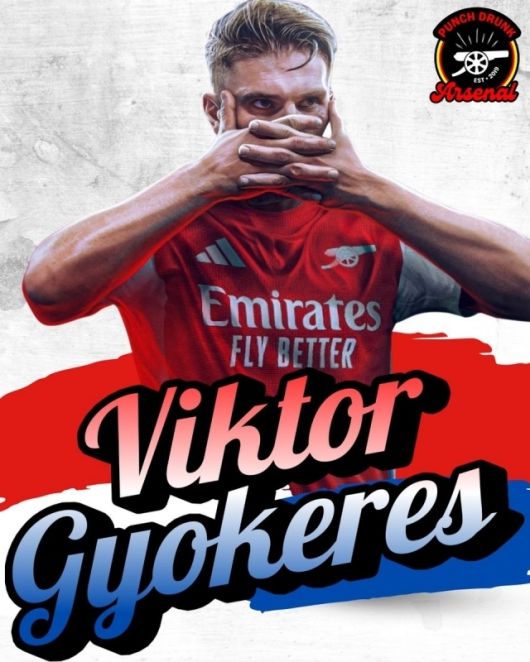 요케레스는 2024-25시즌 52경기 출전, 54골을 기록하며 최고의 활약을 펼쳤다. 그리고 지난 두 시즌 동안 97골 26도움을 기록하면서 아스날 포함 여러 빅 클럽의 관심을 받았다. 사진=펀치 드렁크 아스날 SNS