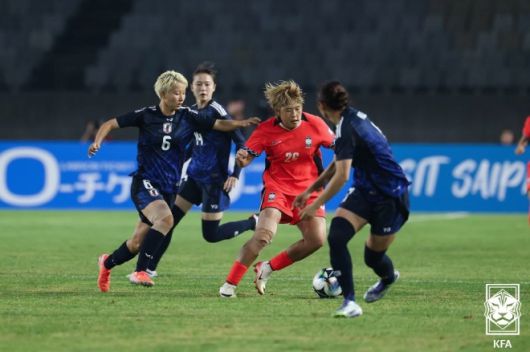 한국이 동아시안컵 2차전 일본과의 맞대결에서 1-1 무승부를 기록했다. 사진=대한축구협회
