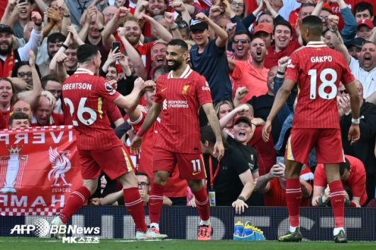 모하메드 살라. 사진(잉글랜드 리버풀)=AFPBBNews=News1