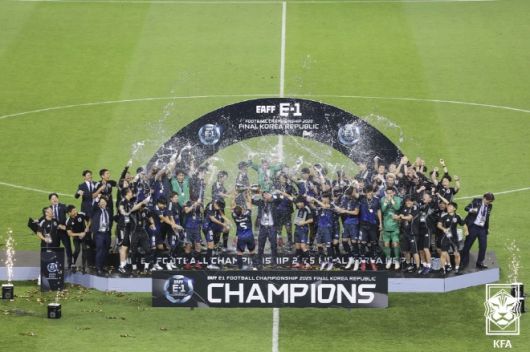 일본 축구 대표팀이 2025 EAFF E-1 풋볼 챔피언십 정상에 올랐다. 사진=대한축구협회