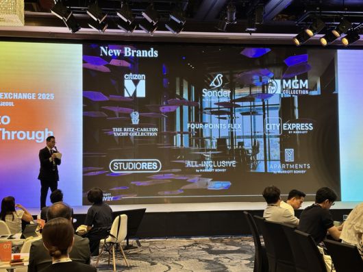 전세계 최대 호텔 체인인 메리어트 인터내셔널이 주최한 글로벌 행사 ‘더 익스체인지(The Exchange) 2025’ / 사진=권효정 여행+ 기자