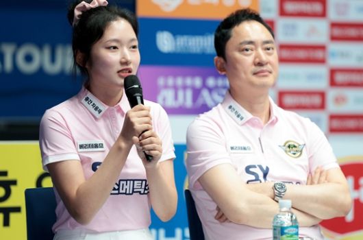 에스와이 황득희 한지은 선수. (사진=PBA)