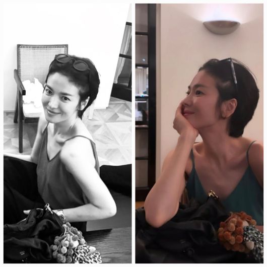 배우 송혜교가 다시 한 번 ‘헤어 무드 장인’임을 입증했다.사진=송혜교 sns