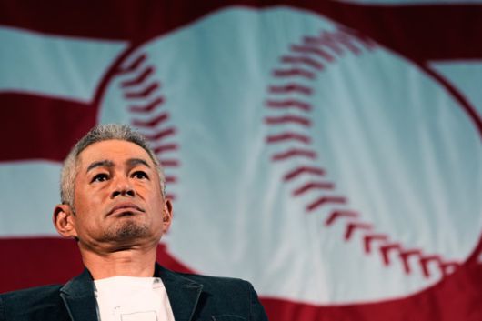 이치로가 쿠퍼스타운에서 기자회견을 갖고 있다. 사진= AP= 연합뉴스 제공