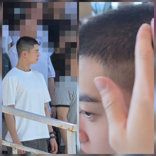 차은우가 조용히 훈련소에 입소한 가운데, 윤산하가 전한 작별 인사가 팬들의 마음을 울렸다.사진=윤산하 SNS