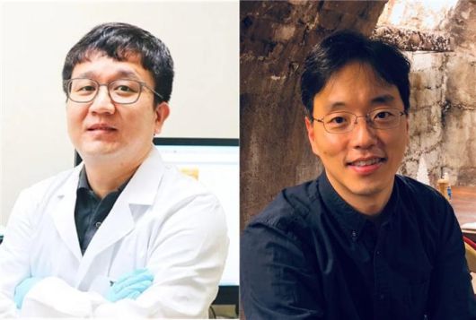 (왼쪽부터) 고려대 강훈구 연구원(제1저자), 고려대 화학과 윤효재 교수. [사진=고려대학교]