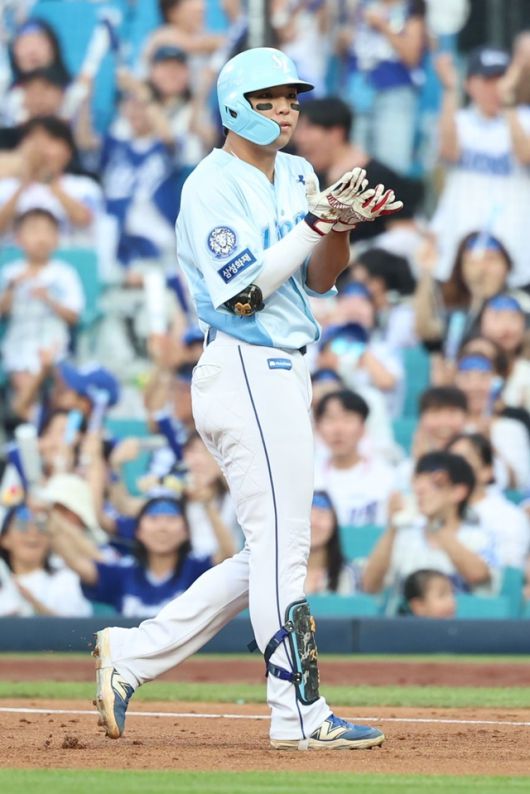 김영웅은 1일 대구 LG전에서 분전했다. 사진=삼성 제공