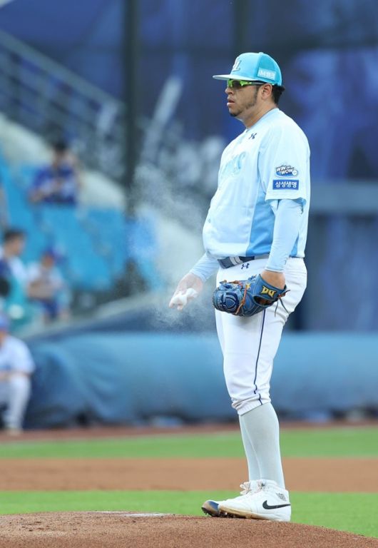 1일 대구 LG전에서 패전을 떠안은 후라도. 사진=삼성 제공