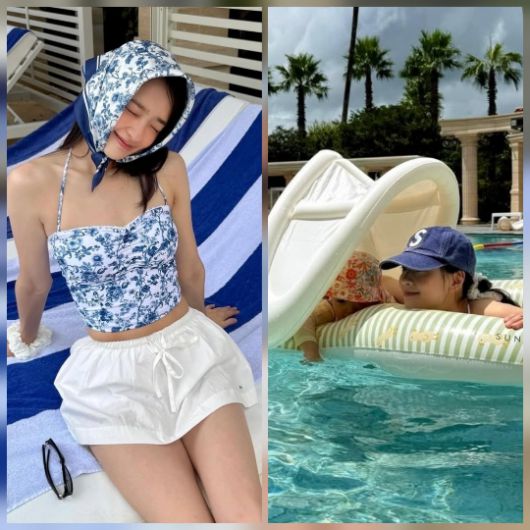 손연재가 둘째 계획을 언급한 가운데, 첫째 준연이와의 여름휴가 근황이 화제를 모았다.사진=손연재 sns