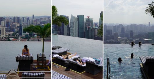 샌즈 스카이 파크의 인피니티 풀/사진=김지은 여행+ 기자