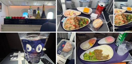 와이드 프리미엄 기내식 / 사진=홍지연 여행+ 기자