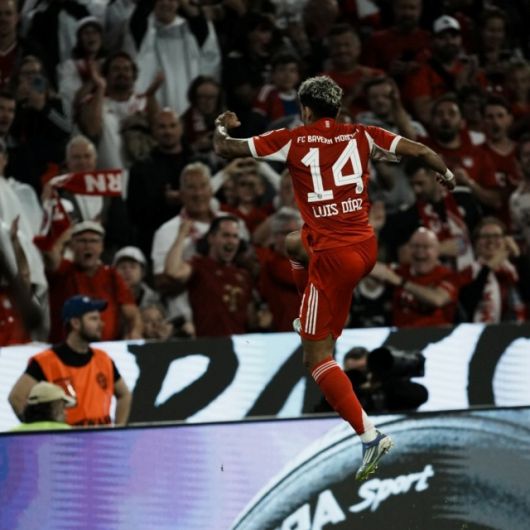 ‘이적생’ 디아스는 뮌헨 데뷔 전에서 1골 2도움으로 활약했다. 사진=바이에른 뮌헨 SNS