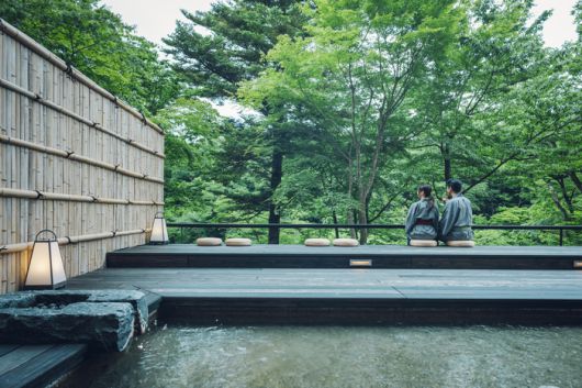 카이 아키우 족욕탕.  /사진= 호시노 리조트