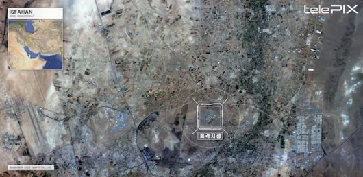텔레픽스가 지난 7월 촬영해 공개한 이란 이스파한 핵시설 위성 영상. [사진=텔레픽스]