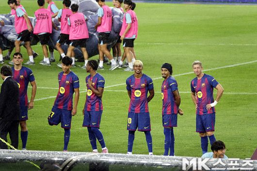 FC 바르셀로나 라민 야말(사진 가운데). 사진=이근승 기자