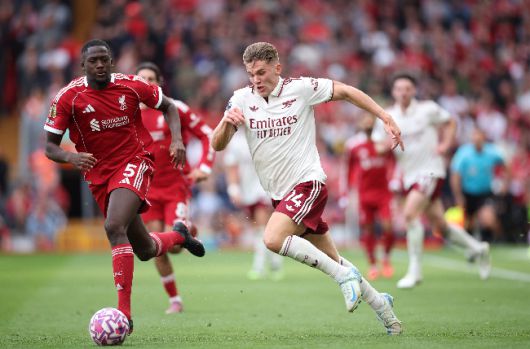 아스널 최전방 공격수 빅토르 요케레스가 리버풀을 상대로 고군분투했다. 사진=EPA=연합뉴스 제공