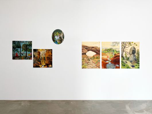 임현정 작가의 개인전이 열리고 있는 서울 성동구 아뜰리에 아키 전시장 전경. 아뜰리에 아키