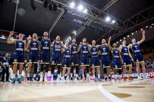 보스니아 헤르체고비나는 2일(한국시간) 키프로스 리마솔의 키프리아누 아레나에서 열린 그리스와의 2025 FIBA 유로바스켓 조별리그 C조 4차전에서 80-77로 승리했다. 사진=FIBA 제공