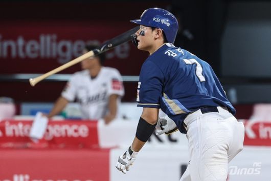 최근 쾌조의 타격감을 과시 중인 김주원. 사진=NC 제공