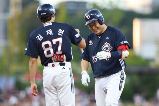 양의지는 4일 창원 NC전에서 큰 존재감을 드러냈다. 사진=두산 제공