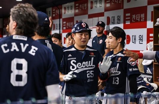 연이틀 맹활약을 펼친 양의지. 사진=두산 제공