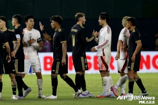 일본은 7일(한국시간) 미국 캘리포니아주 오클랜드의 오클랜드 콜리세움에서 열린 멕시코와의 2026 북중미월드컵 대비 평가전에서 졸전 끝 0-0 무승부를 기록했다. 사진(오클랜드 미국)=AFPBBNews=News1