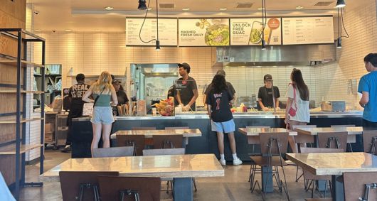 지난해 8월 방문한 미국 일리노이주에 있는 치폴레 매장. 이효석 기자